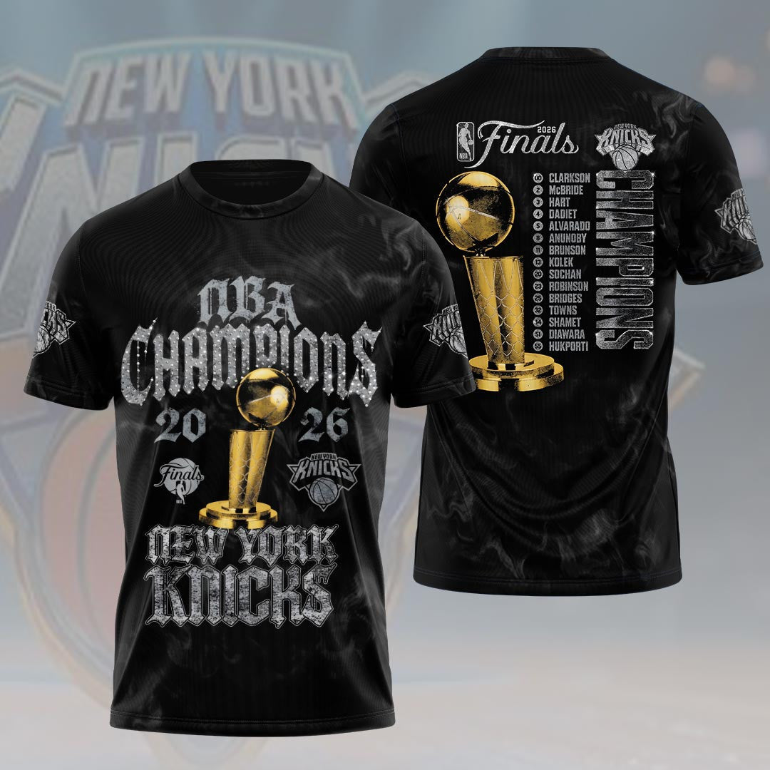 New York Knicks 2026 Finals Champions Shirt New York Basketball Apparel Gifts For Son - Merchluma