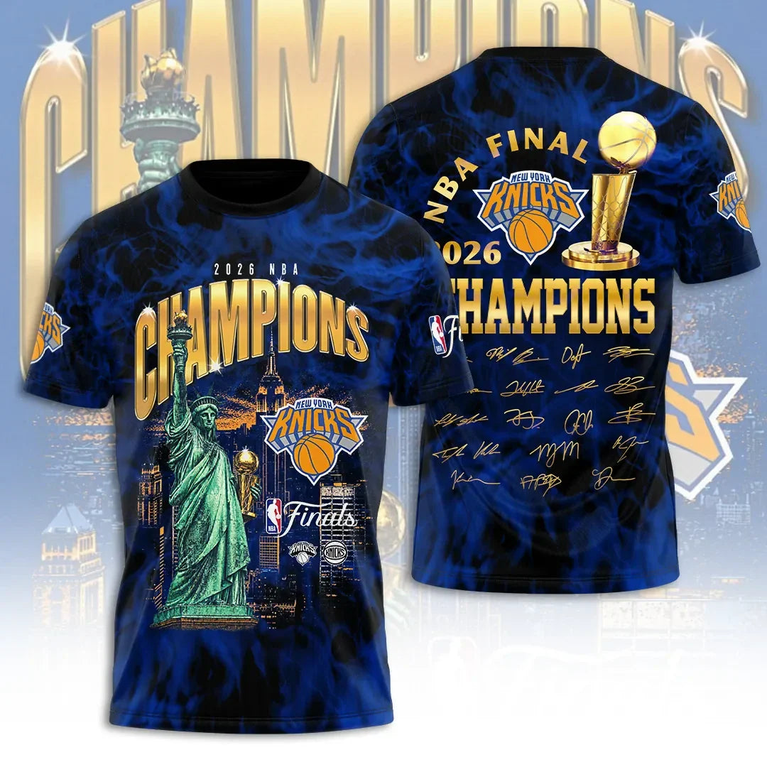 New York Knicks Finals Champions 2026 Shirt Knicks Merch Basketball Fan Apparel Him Gifts - Merchluma