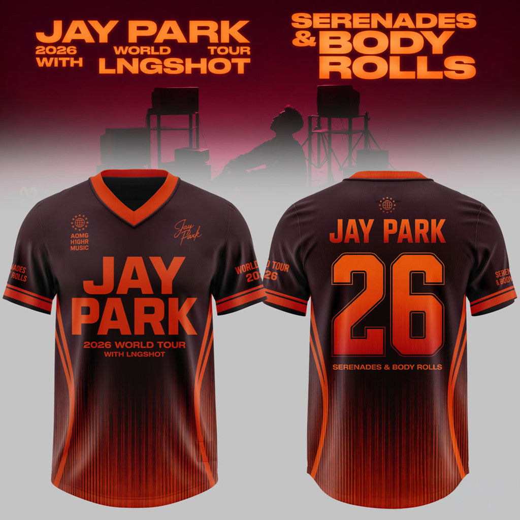 Jay Park 2026 World Tour X LNGSHOT Serenades Body Rolls Jersey Shirt Jay Park Merch Fan Present - Merchluma