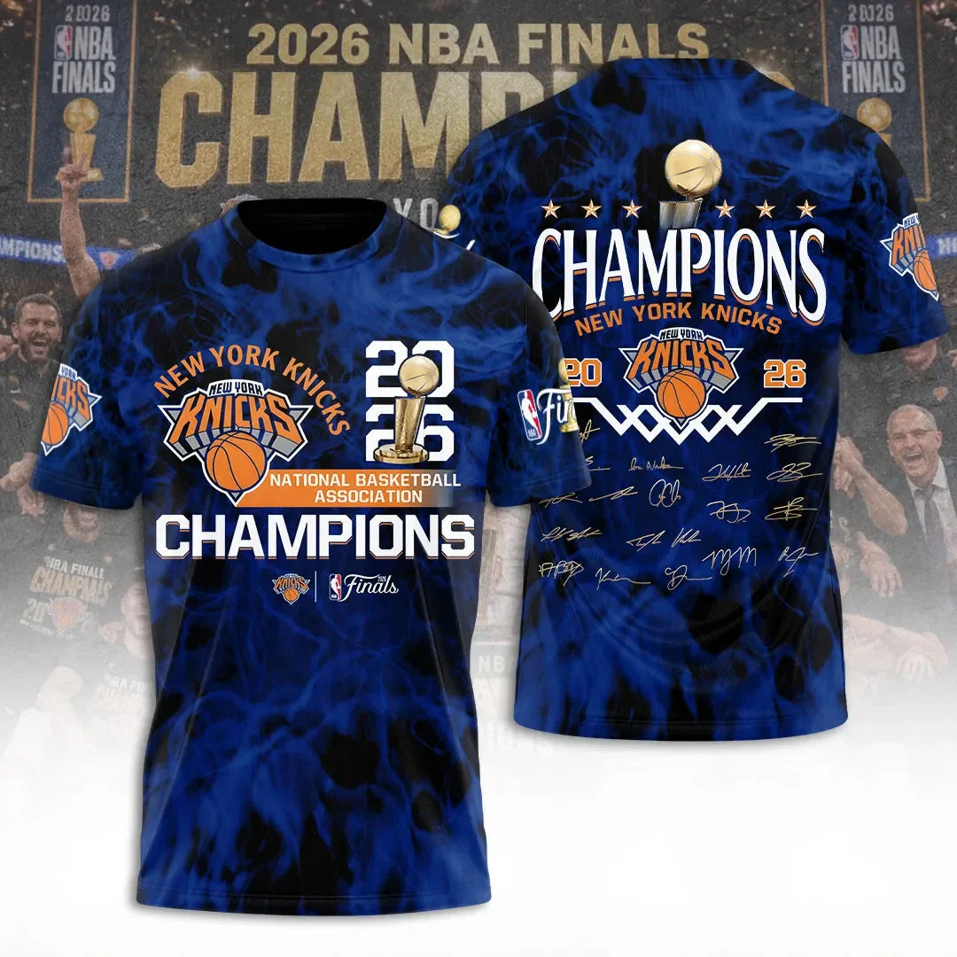 New York Knicks Finals Merch 2026 NY Knicks National Basketball Association Champions Shirt - Merchluma