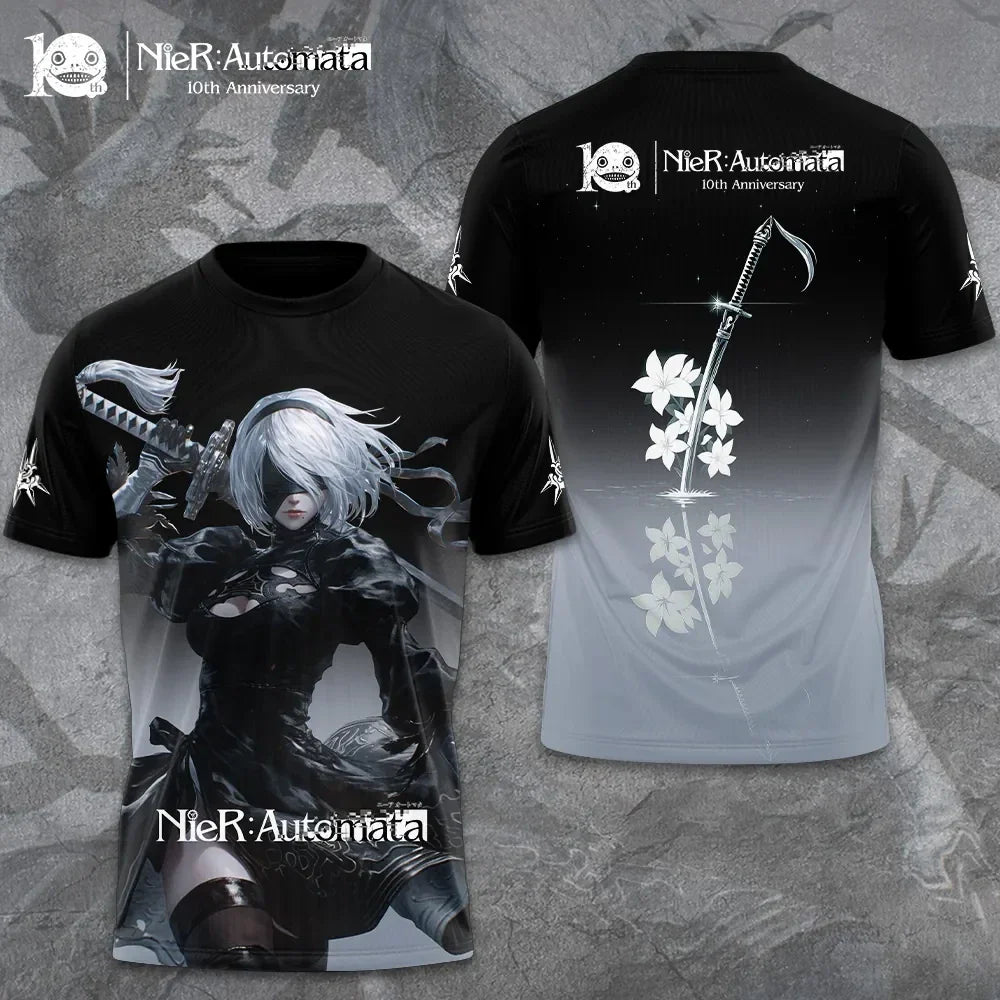 Nier Automata 10th Anniversary Shirt NieR Automata Merch Best Gifts For Gamers - Merchluma