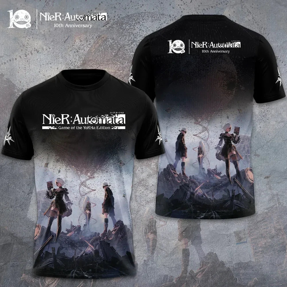 Nier Automata 10th Anniversary Shirt NieR Automata Merch Game Of The YoRHa Edition T-Shirt - Merchluma