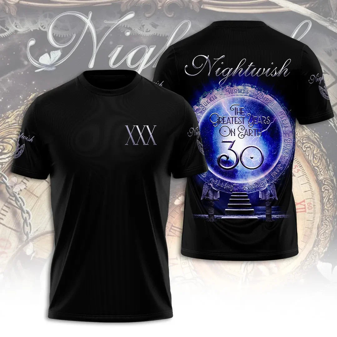 Nightwish 30th Anniversary T-Shirt The Greatest Years On Earth Nightwish Merch Fan Gear - Merchluma