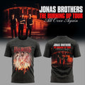 Jonas Brothers The Burning Up Tour All Over Again 2026 T-Shirt Jonas Brothers Tour Merch - Merchluma