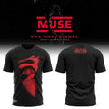 Muse Wow Signal North American Tour 2026 T-Shirt Black Muse Tour Merch Gifts For Rock Fans - Merchluma
