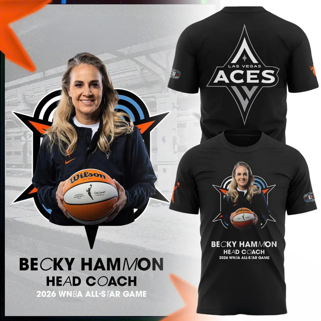 Las Vegas Aces Becky Hammon 2026 WNBA All Star Coach Shirt LV Aces Merch Basketball Fan Gifts - Merchluma