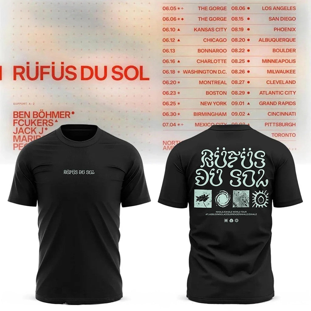 Rufus Du Sol Merch 2026 RDS North America Tour T-Shirt Rufus Du Sol Shirt Gift For Fans - Merchluma