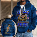NY Knicks Merch New York Knicks 2026 Finals Champions Quarter Zip Hoodie Basketball Clothing - Merchluma
