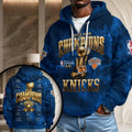 NY Knicks Merch New York Knicks 2026 Finals Champions Quarter Zip Hoodie Basketball Fan Gifts - Merchluma