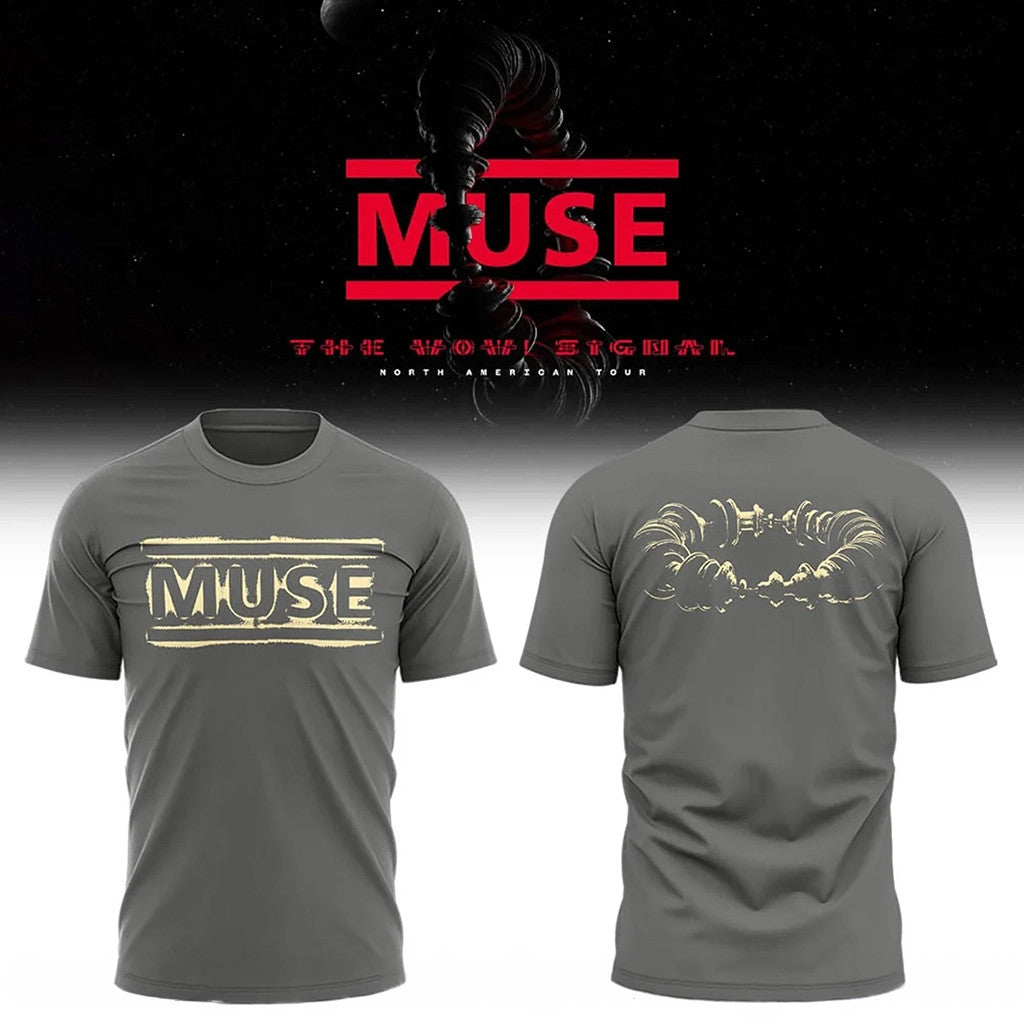 Muse Wow Signal North American Tour 2026 T-Shirt Muse Tour Merch Gifts For Rock Band Fans - Merchluma