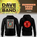 Dave Matthews Band Summer Tour 2026 Hoodie Black Dave Matthews Band Merch Gift For Music Fans - Merchluma