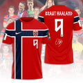 Norway National Football x Erling Haaland Shirt #9 Norway FIFA World Cup 2026 Merch Him Gifts - Merchluma