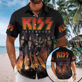 KISS Destroyer 50th Anniversary Hawaiian Shirt KISS Merch Birthday Gifts For Music Lovers - Merchluma