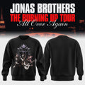 Jonas Brothers Tour Merch 2026 JB The Burning Up Tour All Over Again Sweatshirt Gift For Fans - Merchluma