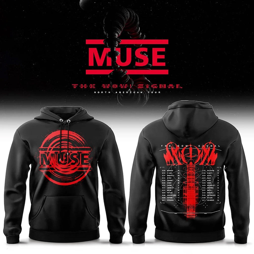 Muse Tour Merch Muse The Wow Signal North American Tour 2026 Hoodie Best Gifts For Husband - Merchluma