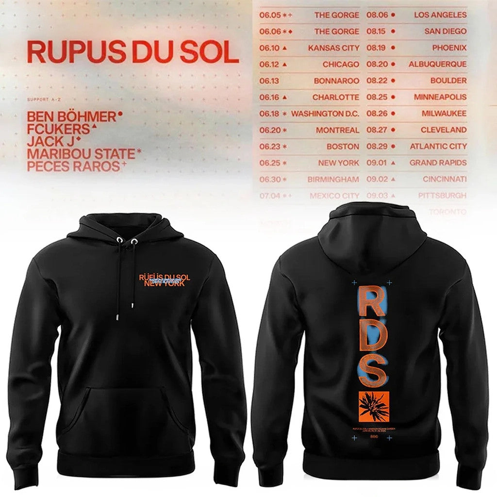 Rufus Du Sol Merch North America Tour 2026 Hoodie Gift Ideas For Music Lovers - Merchluma