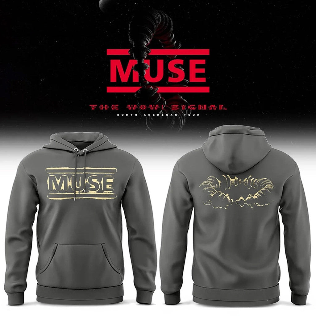 Muse Tour Merch 2026 Muse The Wow Signal North American Tour Hoodie Gifts For Rock Fans - Merchluma