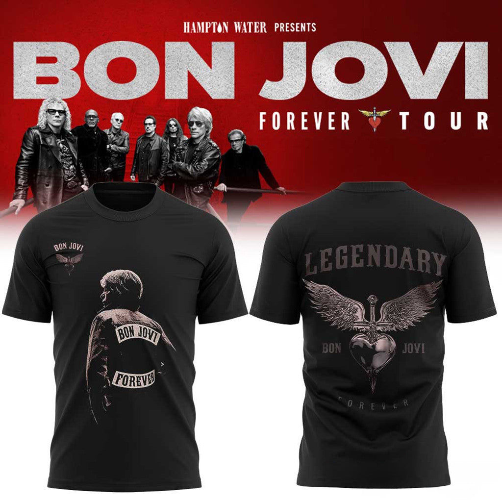 Bon Jovi Forever Tour 2026 T-Shirt Bon Jovi Merch Music Fan Apparel Gift For Husband - Merchluma