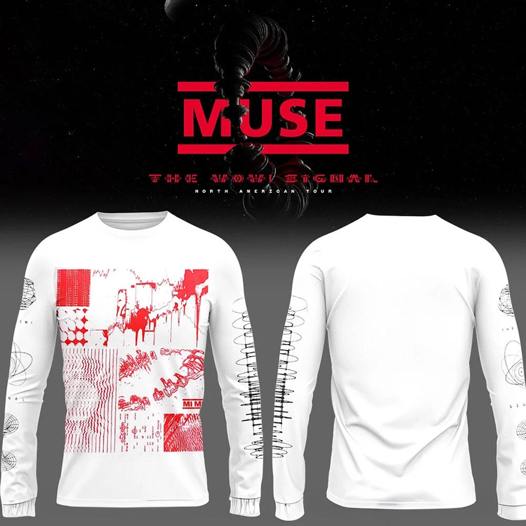 Muse 2026 Wow Signal North American Tour Long Sleeve Shirt Muse Tour Merch Gift For Band Fans - Merchluma
