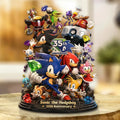 Sonic the Hedgehog Merch 35th Anniversary Acrylic Plaque Birthday Gift For Son - Merchluma