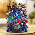Sonic the Hedgehog Merch 35th Anniversary Acrylic Plaque Display Decorations - Merchluma