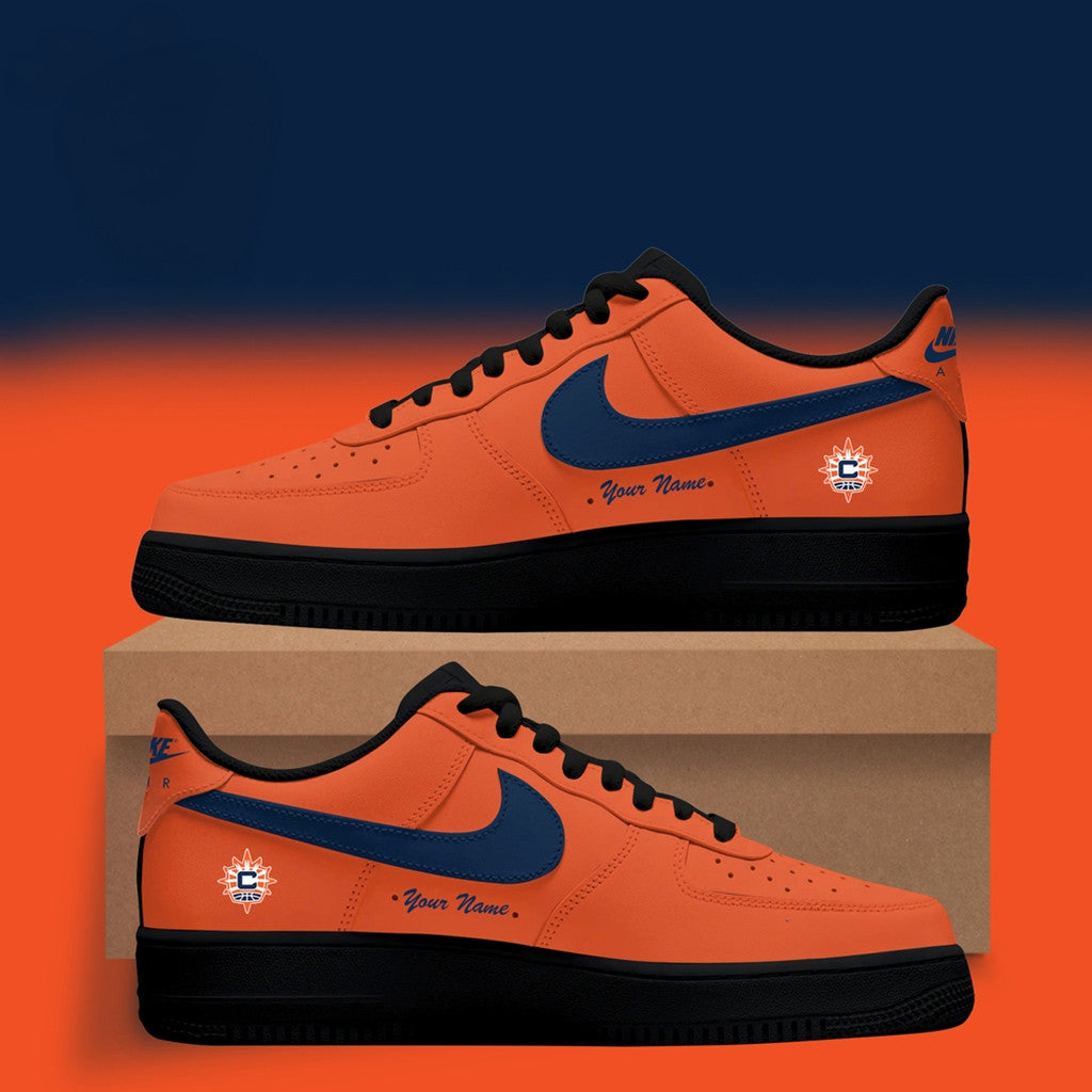 Personalized Connecticut Sun WNBA X Back 2 Black Sneakers 2026 WNBA Merch Basketball Fan Gifts - Merchluma