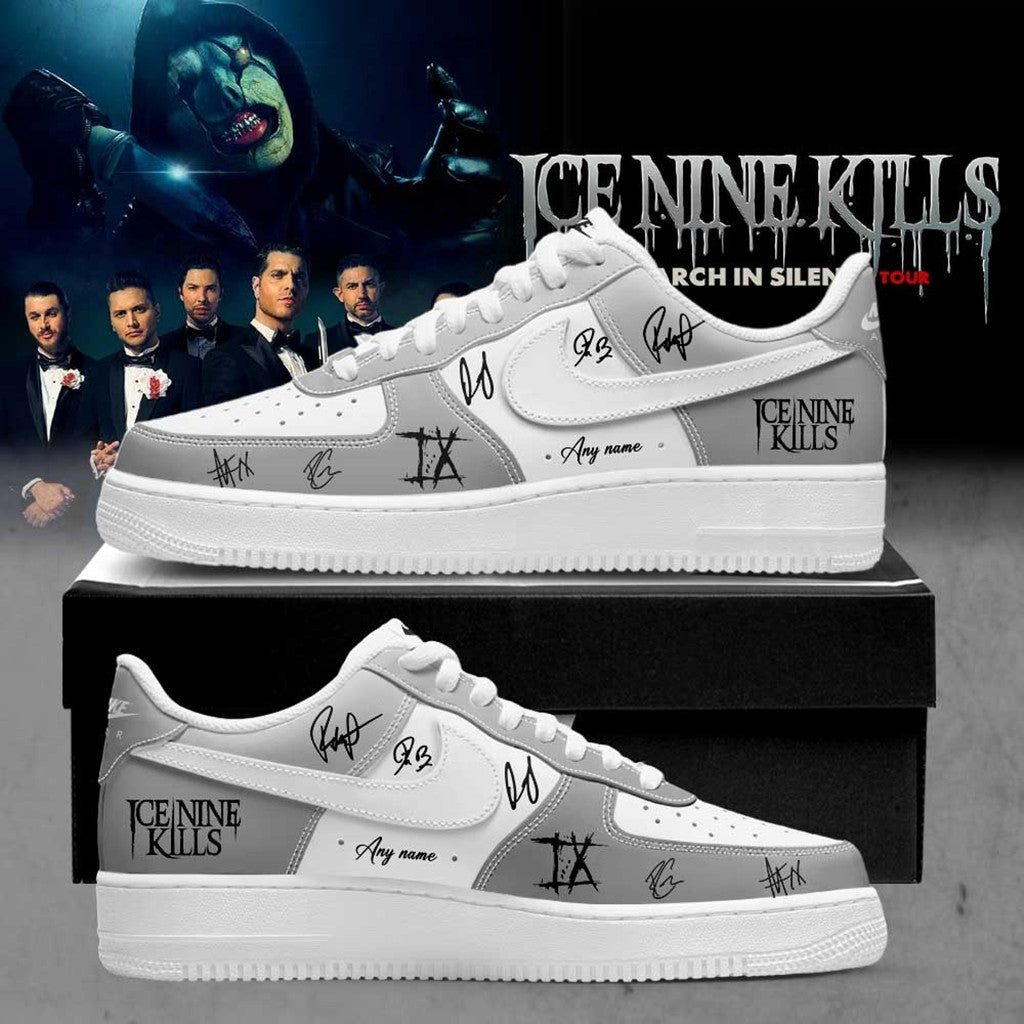 Personalized Ice Nine Kills March In Silence Tour 2026 Shoes Sneakers INK Merch Fan Gifts - Merchluma