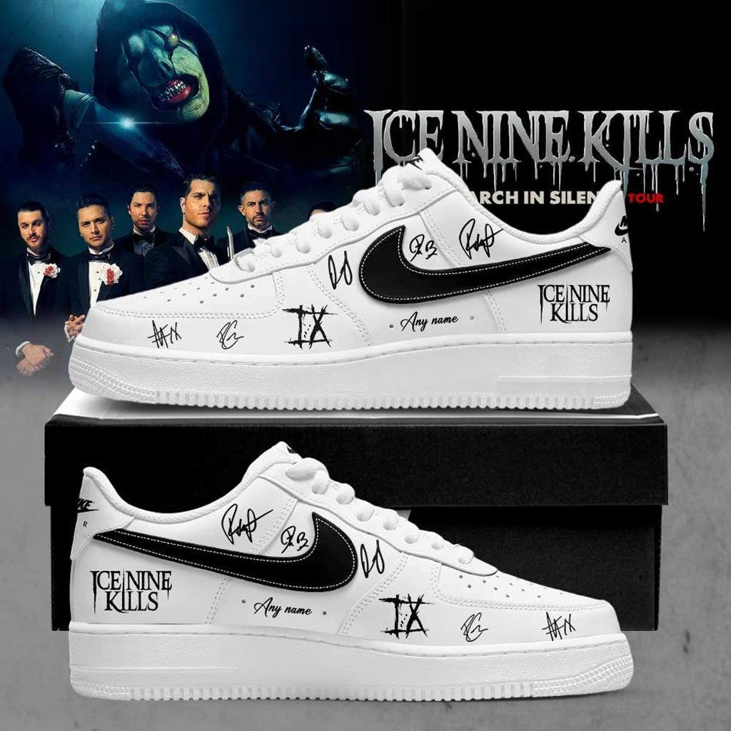 Personalized Ice Nine Kills March In Silence Tour 2026 Sneakers Music Fan Shoes INK Merch - Merchluma