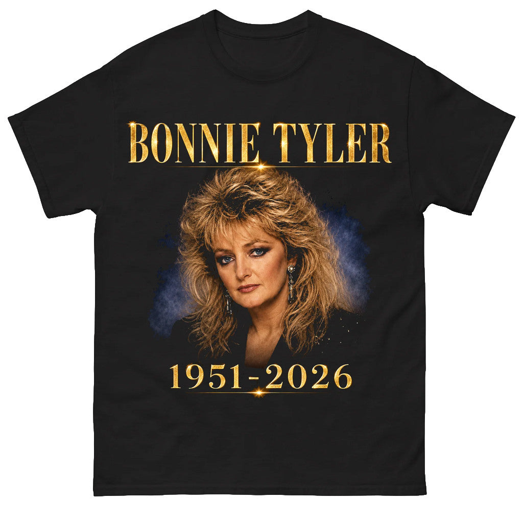 Bonnie Tyler 1951 2026 Memorial T-Shirt RIP Bonnie Tyler Merch Gift For Music Fans - Merchluma