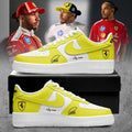 Personalized Lewis Hamilton X Scuderia Ferrari Shoes Sneakers NASCAR Fan Merch Gift For Him - Merchluma
