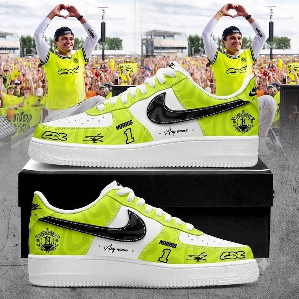 Personalized McLaren Formula 1 Team 2026 Lando Norris Shoes Sneakers Gift For Racing Fans - Merchluma