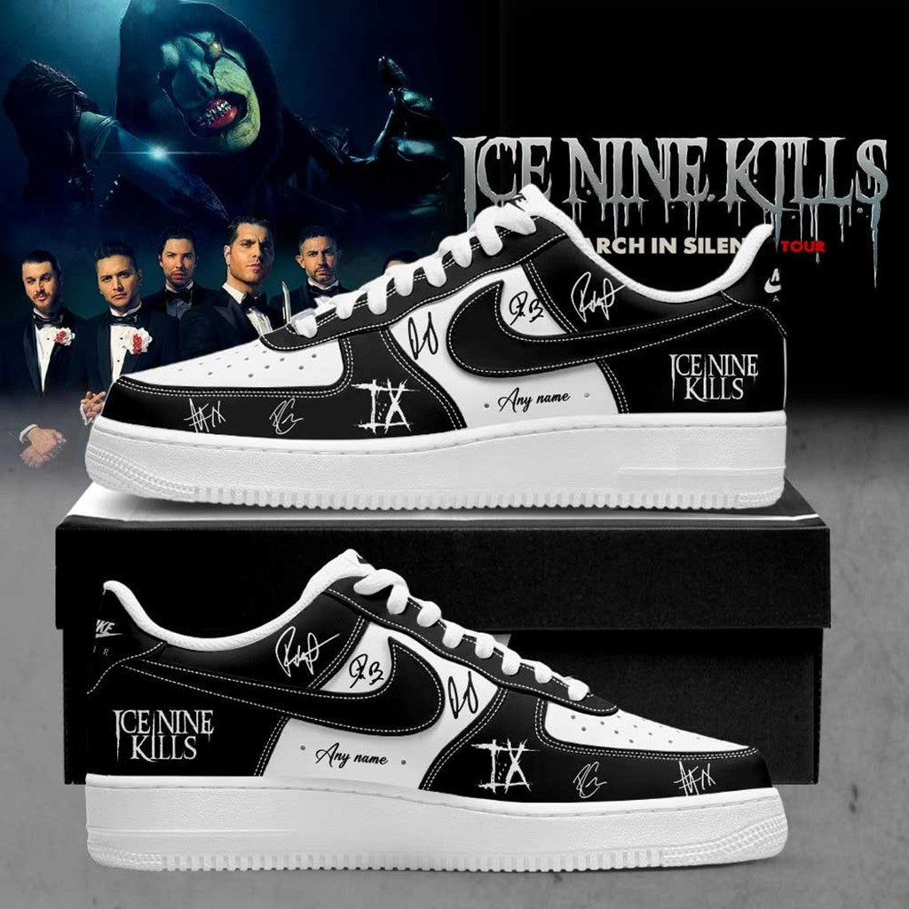 Personalized Ice Nine Kills March In Silence Tour 2026 Shoes Sneaker INK Merch Dad Gifts - Merchluma