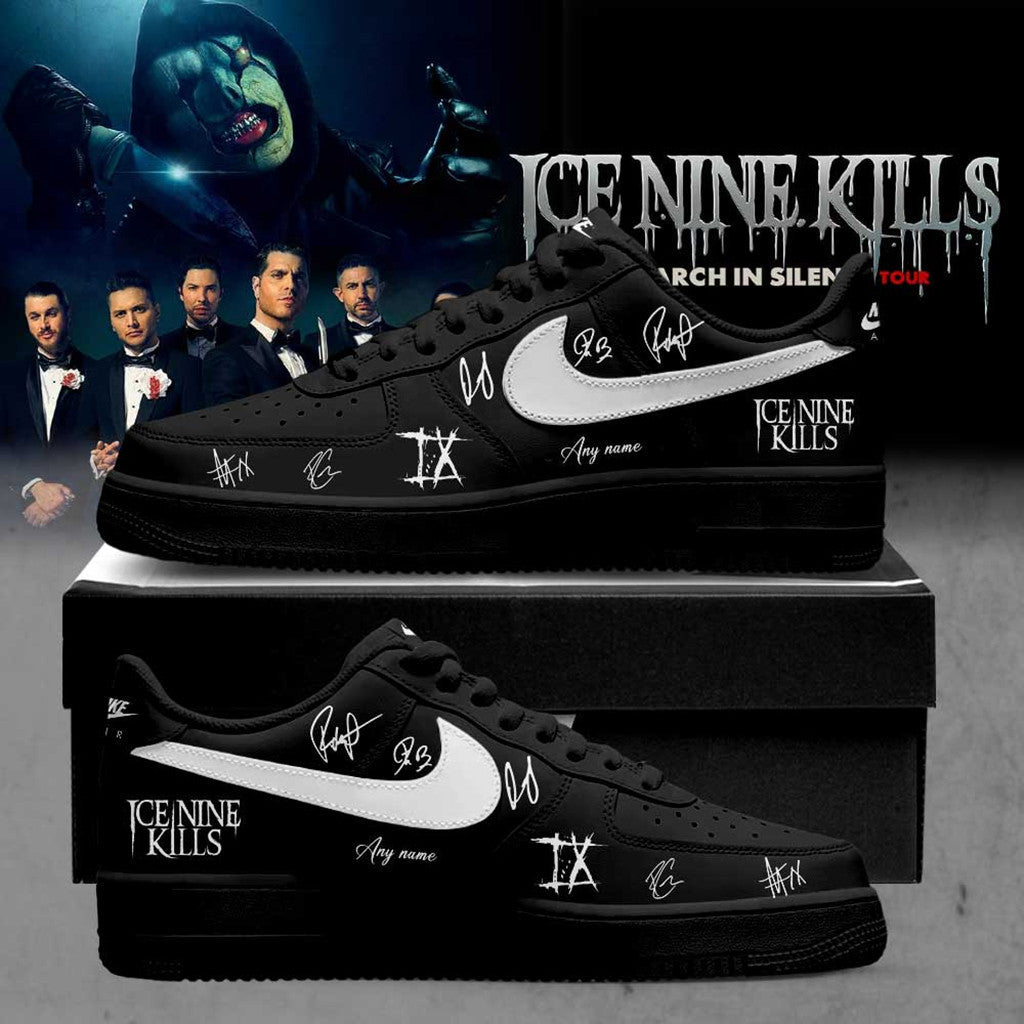 Personalized Ice Nine Kills March In Silence Tour 2026 Sneaker For Fans INK Merch Signed - Merchluma