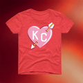 Charlie Hustle Merch Bow And Arrow KC Heart T-Shirt Birthday Present For Daughter - Merchluma