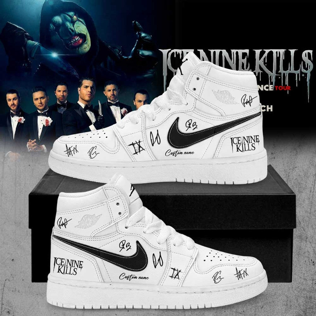 Personalized Ice Nine Kills March In Silence Tour 2026 Shoes Sneakers INK Merch Signed Fan Gift - Merchluma