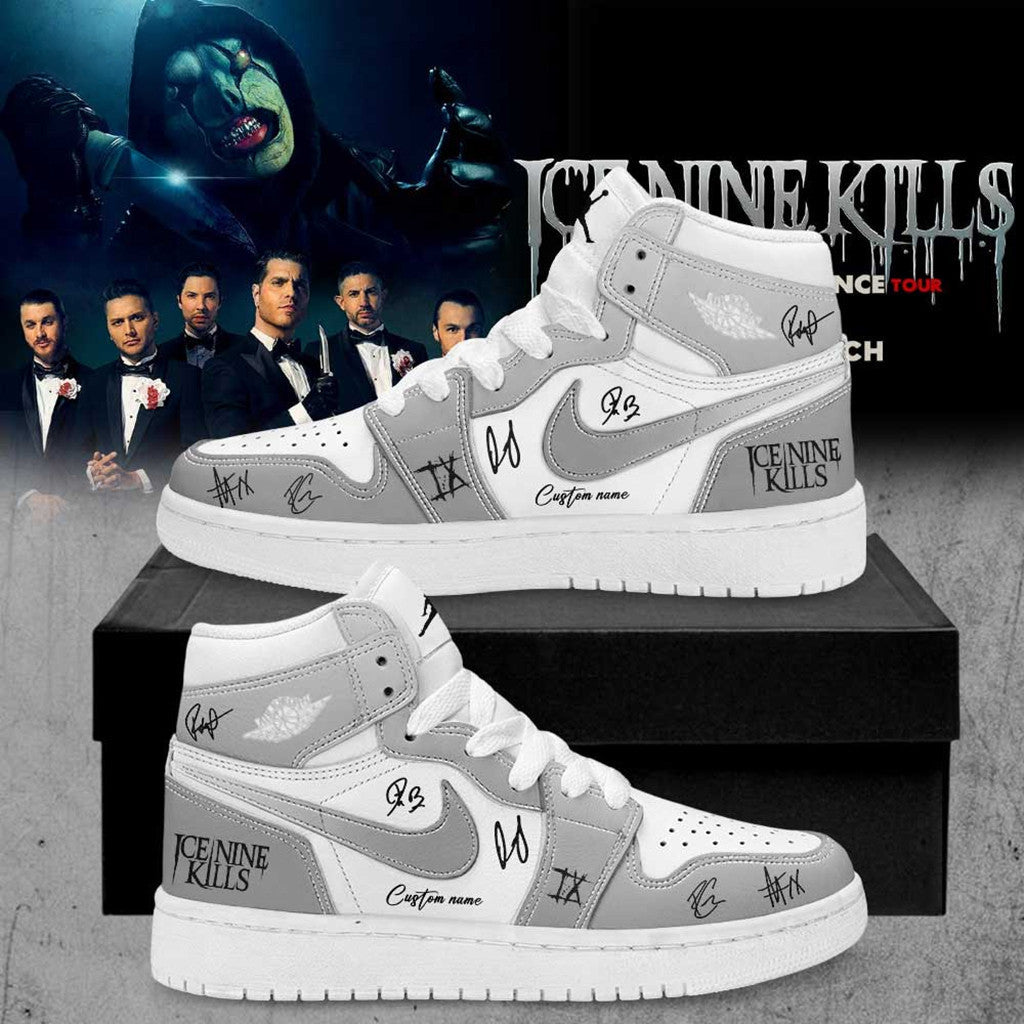 Personalized Ice Nine Kills March In Silence Tour 2026 Signed Shoes Sneakers INK Merch Fan Gift - Merchluma