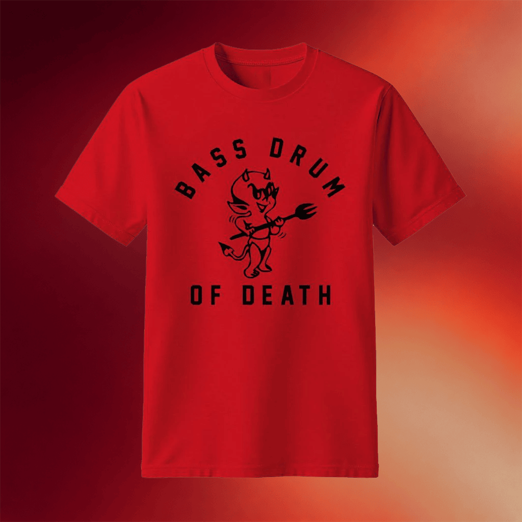 Distroville Merch 2026 Bass Drum Of Death T-Shirt Red Best Gifts For Band Fans - Merchluma