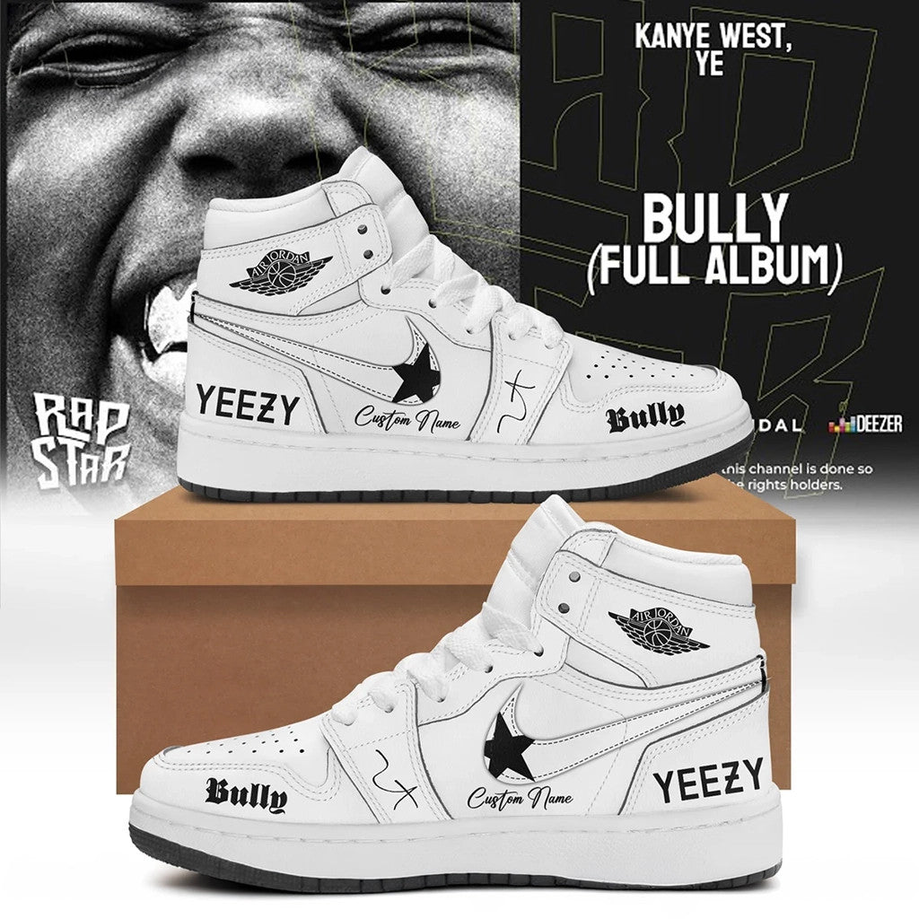 Personalized Kanye West YE Bully 2026 Shoes Sneakers Yeezy Tour Merch Best Gift For Rap Fans - Merchluma