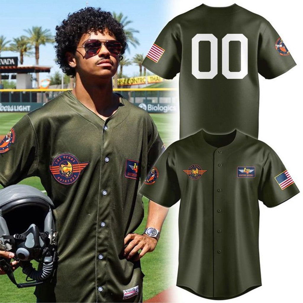 Personalized Las Vegas Aviators 2026 Flight Suit Baseball Jersey Aviators Merch Gift For Fans - Merchluma