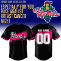 Personalized Cedar Rapids Kernels X Breast Cancer Pink Ribbon Black 2026 Baseball Jersey - Merchluma