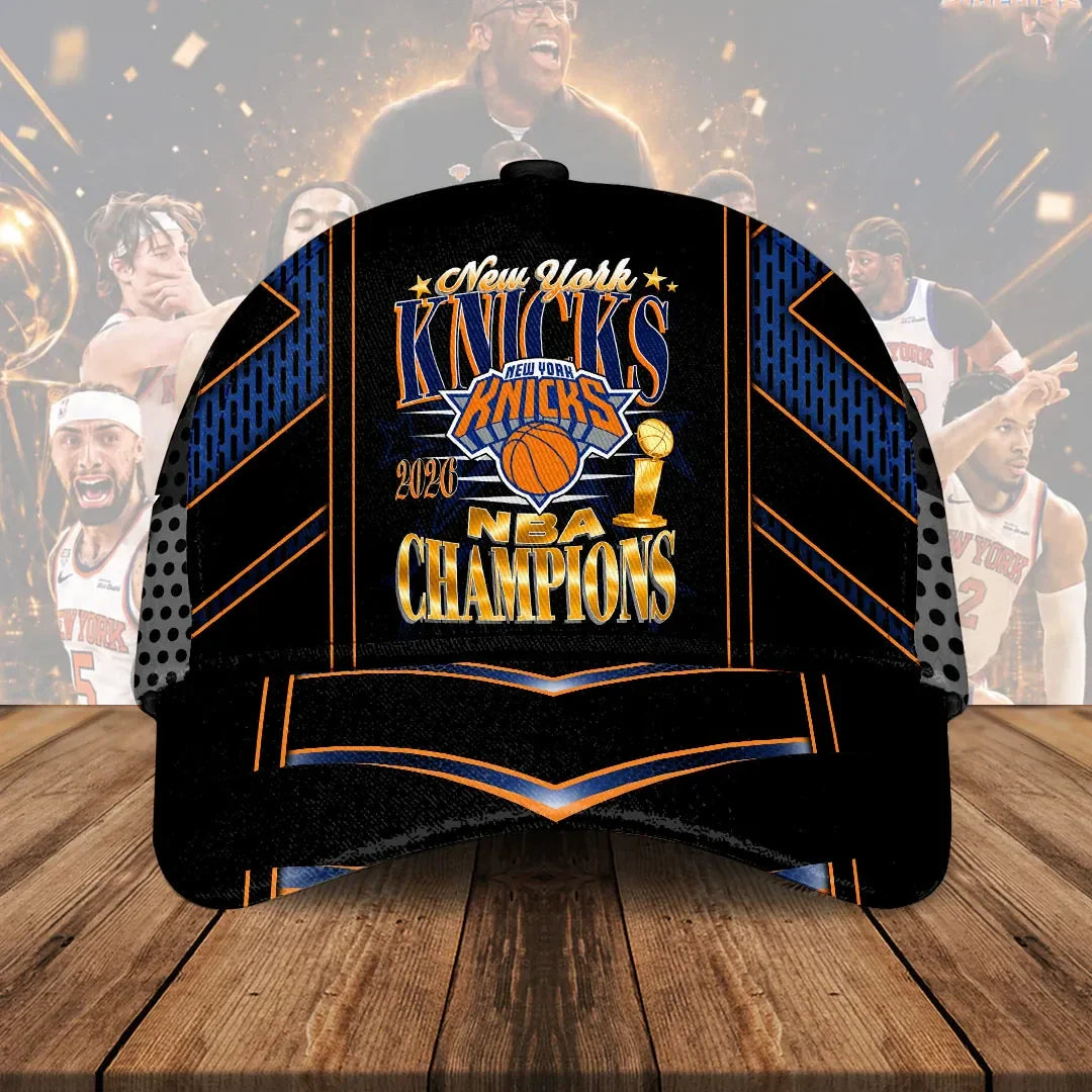 NY Knicks Merch New York Knicks 2026 Finals Champions Hat Best Gifts For Basketball Lovers - Merchluma