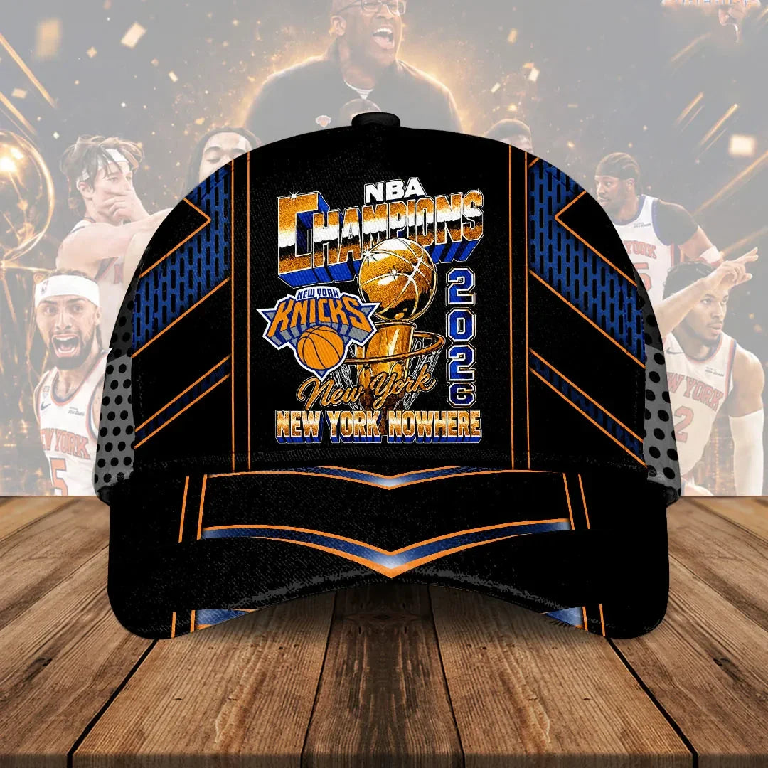 NY Knicks Merch New York Knicks 2026 Finals Champions Hat Gift For Basketball Lover - Merchluma