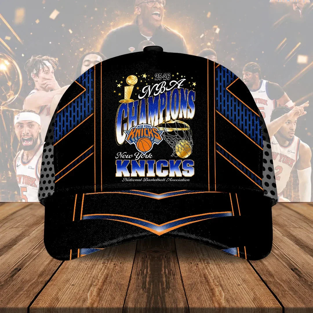 NY Knicks Merch New York Knicks 2026 Finals Champions Hat Gift Ideas For Basketball Lovers - Merchluma