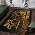 KISS Destroyer 50th Anniversary Rectangular Rug KISS Merch 50 Years Of Rock And Roll - Merchluma