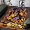 Star Wars 50th Anniversary Rectangular Rug Star Wars Merchandise Gifts For Movie Fan - Merchluma