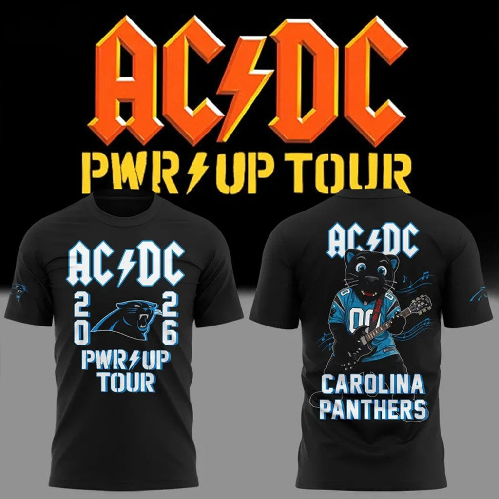 Florida Panthers X AC DC Power Up Tour 2026 T-Shirt AC DC Merch Gifts For Band Fans - Merchluma