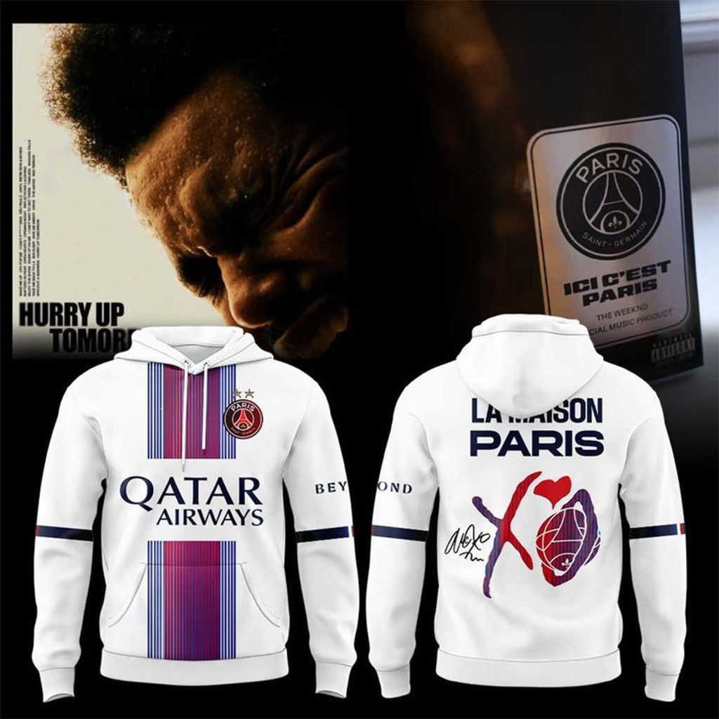 La Maison Paris PSG X XO The Weeknd 2026 Hoodie The Weeknd Concert Merch Gift For Fans - Merchluma