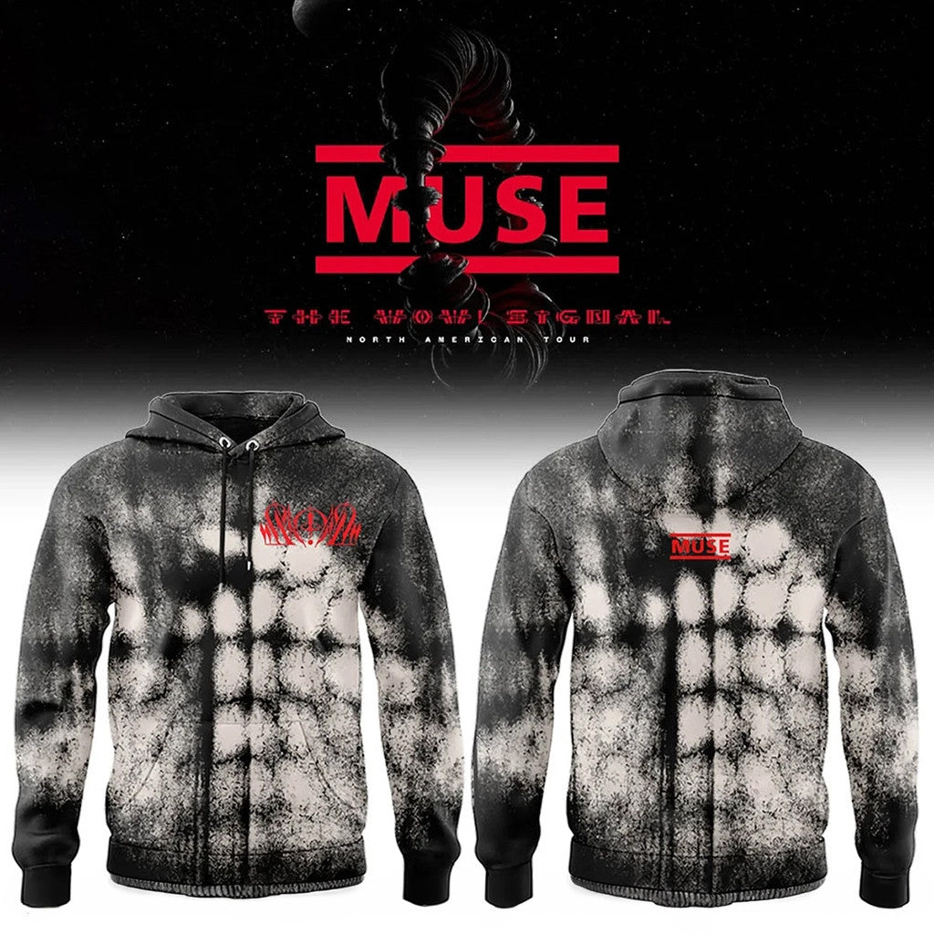 Muse Tour Merch Muse The Wow Signal North American Tour 2026 Hoodie Presents For Music Lovers - Merchluma