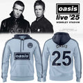 Oasis Live 25 London Wembley Stadium Hoodie Oasis Merch Gift For Rock Band Fans - Merchluma