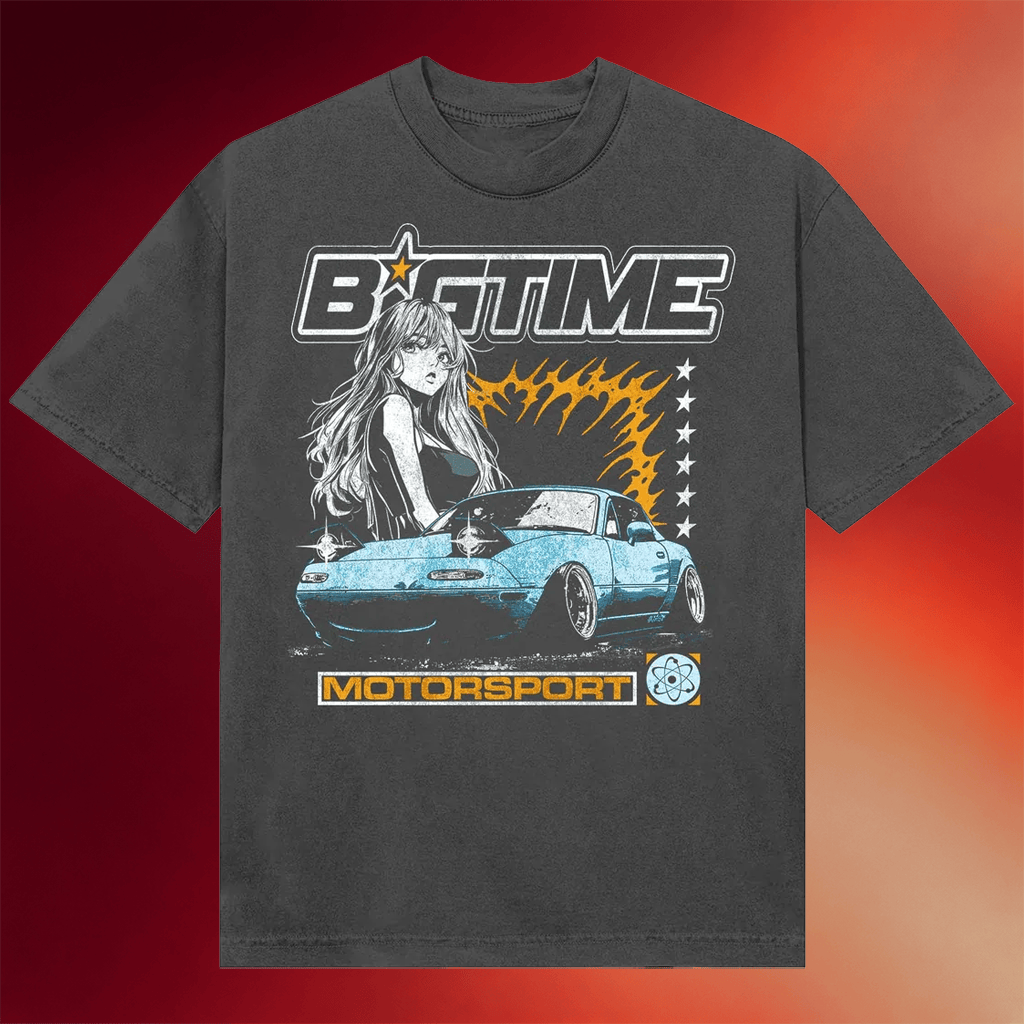BigTime Merch Anime T-Shirt BigTime Motorsport Shirt Gifts For Sister - Merchluma